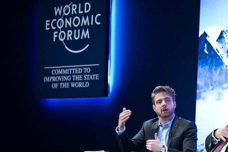 Blockchain is planning a major expansion of its business in the Middle East, its chief executive Peter Smith said at the World Economic Forum in Davos, Switzerland. Greg Beadle / World Economic Forum