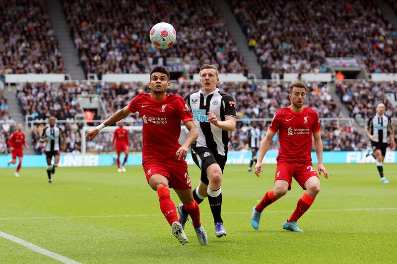 Luis Diaz - 8 The Colombian caused havoc for the defence, who could not cope with his pace, power and balance. He was unlucky not to add to the lead. 


Getty