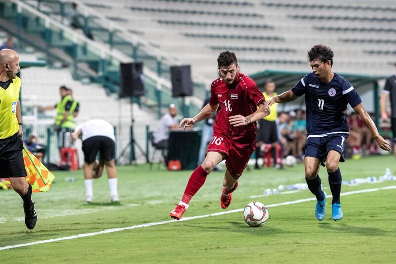 DUBAI, UNITED ARAB EMIRATES. 15 OCTOBER 2019.  STANDALONE. Football, Syria versus Guam at Al Maktoum bin Rashid Stadium. (Photo: Antonie Robertson/The National) Journalist: John McAuley. Section: Sport.
