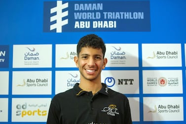 Faris Al Zaabi will begin his 2019 campaign at the World Triathlon Abu Dhabi at the weekend. Leslie Pableo for The National