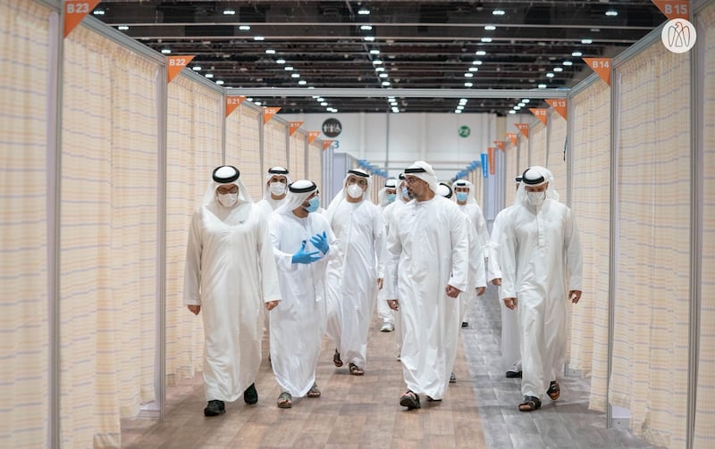 The 31,000 sqm field hospital had the capacity to care for 1,000 Covid-19 patients and was run by a team of 150 healthcare workers. Photo Abu Dhabi Government Media Office