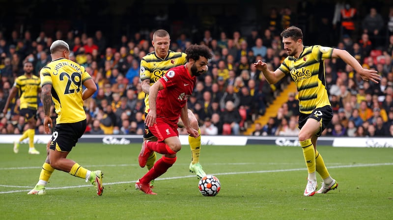 7. The international break did nothing to slow Salah's form, as he danced around Watford's bewildered defence to score in the 5-0 win at Vicarage Road.  Reuters