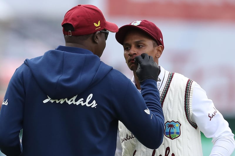 Shane Dowrich – 5: He went from hero to zero at a rapid rate. His 61 in the first innings of the series helped set up West Indies for victory. Then he bagged a pair in the second match, and wore a 90mph delivery in the face while keeping in the third. AFP