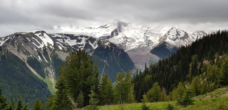 The 4,392-metre peak is covered in ice sheets and glaciers. Courtesy Rosemary Behan