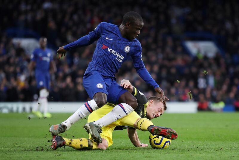 Chelsea midfielder N'Golo Kante, £150,000 a week. Reuters