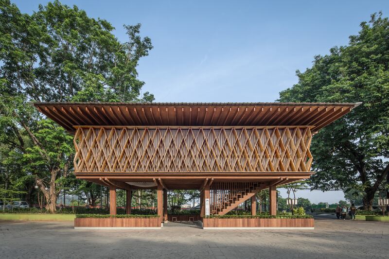 Microlibrary Warak Kayu by SHAU Semarang, Indonesia.