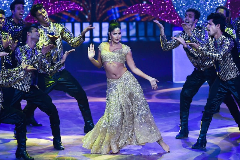 Katrina Kaif performs as part of the awards show. AFP