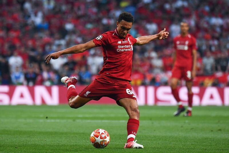 Trent Alexander-Arnold strikes. AFP