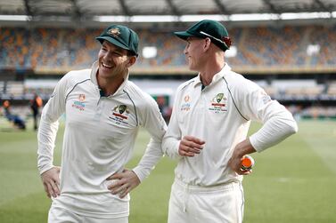 Tim Paine, left, said Australia would like to start every home Test series in Brisbane. Getty Images