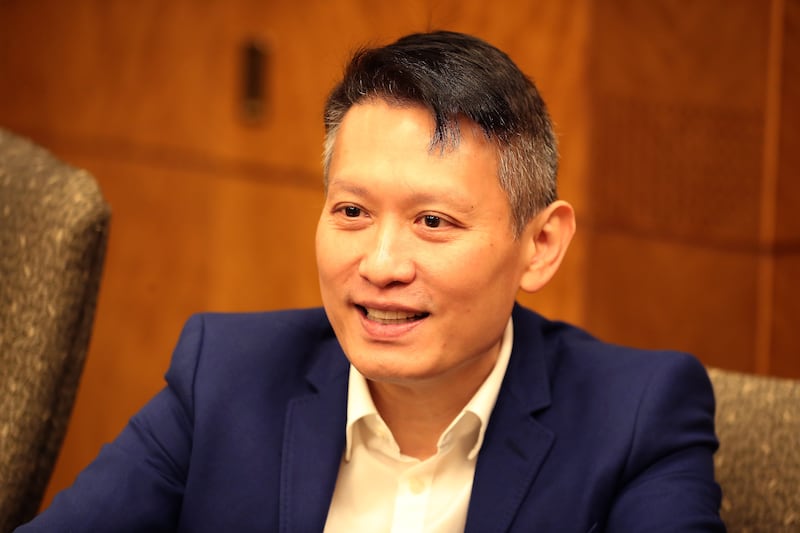 Richard Teng, chief executive of Binance, says the company will continue to promote transparency and regulatory compliance. Pawan Singh / The National