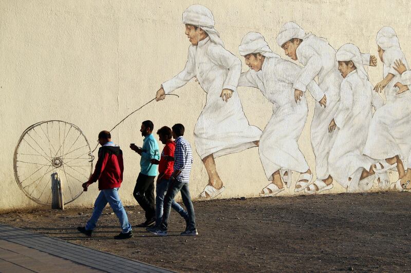 Dubai, United Arab Emirates - Reporter: N/A: Photo project. Street art and graffiti from around the UAE. Monday, January 27th, 2020. Al Satwa, Dubai. Chris Whiteoak / The National