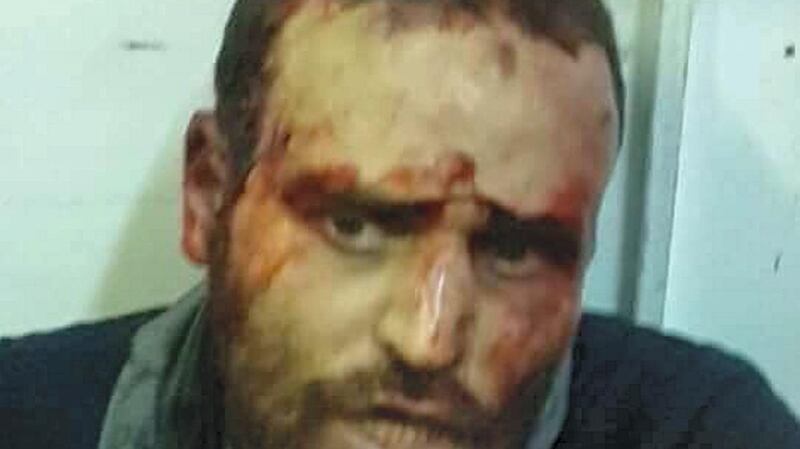 Hisham Ashmawi after his capture in the former ISIS stronghold of Derna, Libya  LNA