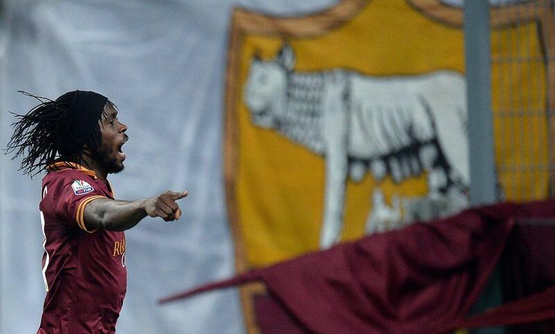 Gervinho's winner sent Roma through to the Coppa Italia semi-finals on Tuesday night. Filippo Monteforte / AFP