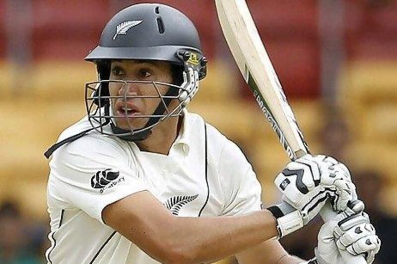 New Zealand hope to reach a total of more than 400 after Ross Taylor, the captain, hit his seventh Test century in Bangalore. Vivek Prakash / Reuters