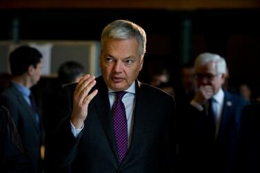 Belgian Foreign Minister Didier Reynders shared the news on Twitter. AP