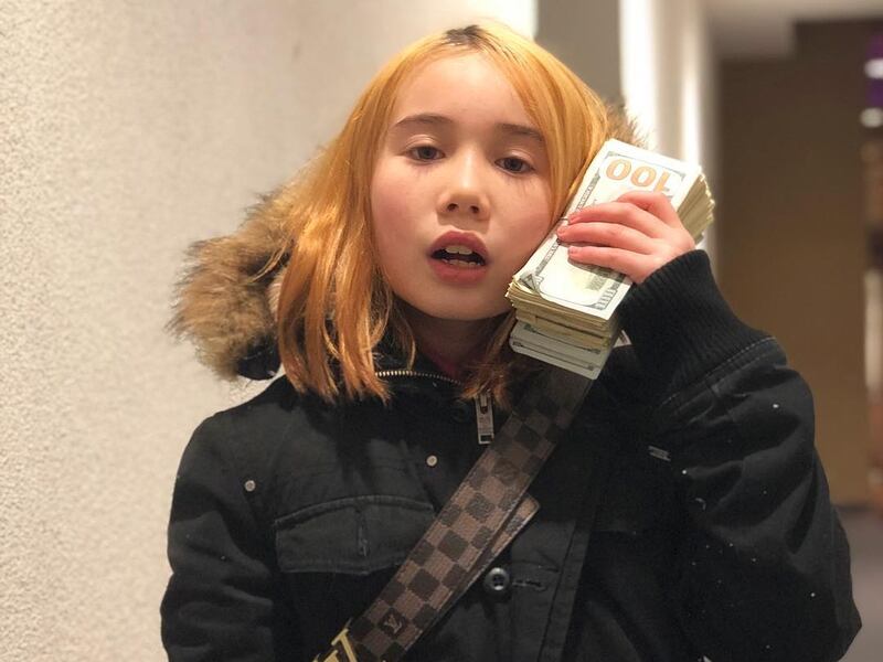 False reports circulated that rapper Lil Tay had died aged 14. Photo: @liltay / Instagram