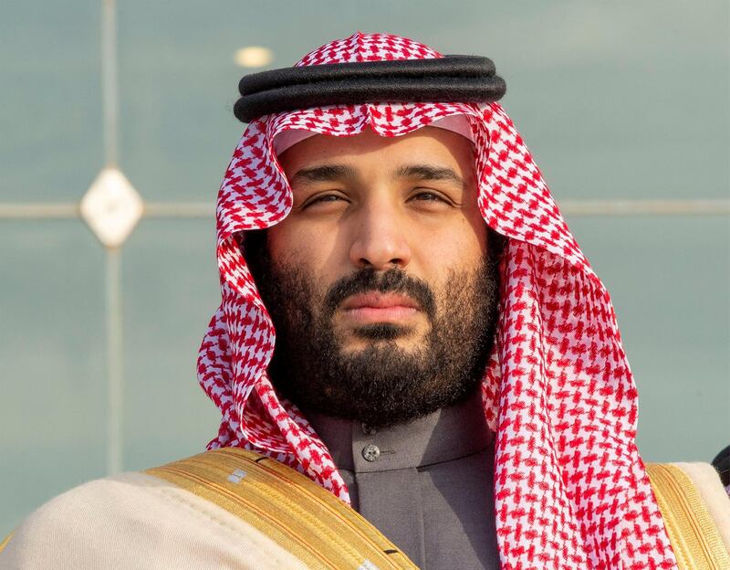 FILE PHOTO: Saudi Arabia's Crown Prince Mohammed bin Salman attends a graduation ceremony for the 95th batch of cadets from the King Faisal Air Academy in Riyadh, Saudi Arabia December 23, 2018. Picture taken December 23, 2018. Bandar Algaloud/Courtesy of Saudi Royal Court/Handout via REUTERS/ATTENTION EDITORS - THIS PICTURE WAS PROVIDED BY A THIRD PARTY./File Photo