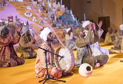 Wael Shawky, The Song of Roland: The Arabic Version, 2018. Performance, 60 minutes. Part of Sharjah Art Foundation’s March Meeting 2018. Image courtesy of Sharjah Art Foundation