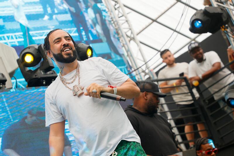 French Montana will perform a beachside concert in Doha. AFP