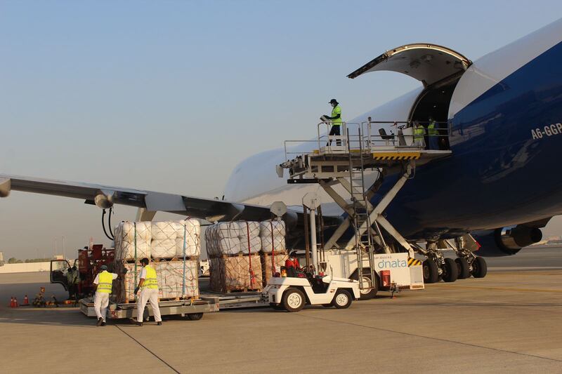 The two Boeing 747 cargo flights have reached their respective destinations of Khartoum and Addis Ababa.