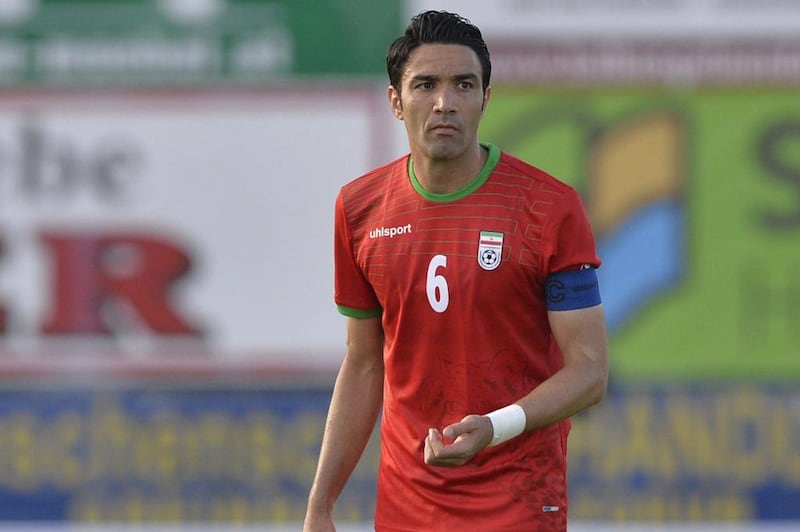 Javad Nekounam, midfielder (Al Kuwait); age 33; 139 caps. Captain and deep-lying playmaker, Nekounam will take part in his second World Cup after appearing in Germany in 2006. The set piece specialist became the first Iranian to play in the Spanish top flight when he joined Osasuna after the 2006 finals. Samuel Kubani / AFP