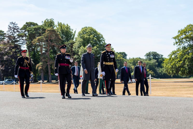 Prince Dhi Yazan was among 103 officer cadets to be commissioned as army officers after an intensive eight-week training course.