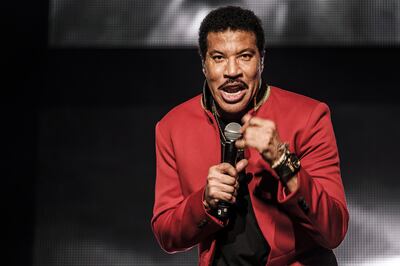 Lionel Richie had crowd singing all night long in his Abu Dhabi Grand Prix show. Waleed Shah / The National