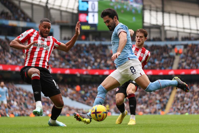 Ilkay Gundogan – 5 Allowed Onyeka to be played free on goal in the first half for the Bees’ first chance. He should have done better when he linked with Haaland before firing over from five yards. Getty