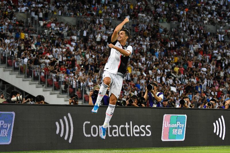 Ronaldo's goal put Juventus ahead, a lead they would hold only briefly. Getty