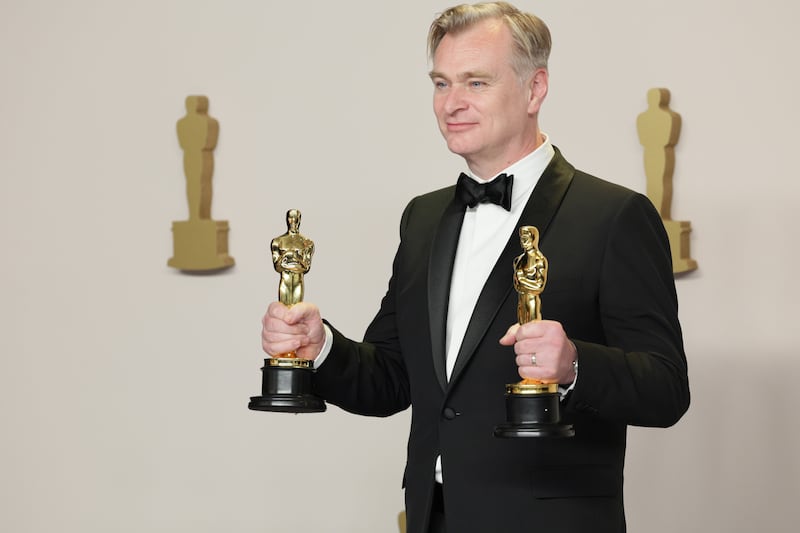 Christopher Nolan wins Best Director and Best Picture awards for Oppenheimer at the 96th annual Academy Awards. EPA