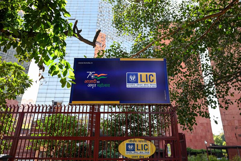 The sale of a stake in India's state-owned insurance group and investment company Life Insurance Corporation has great potential. Photo: AFP