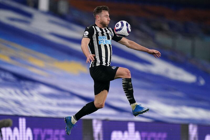 Paul Dummett – 5: One important block from Maupay in first half, although not convinced he knew much about it. Booked for heavy challenge on Gross and allowed the German too much space when he crossed for the third goal. AFP