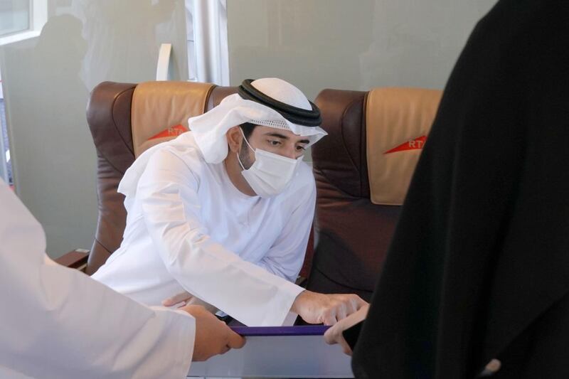 Sheikh Hamdan bin Mohammed, Crown Prince of Dubai, tours the Shindagha Corridor Project on Saturday. Courtesy: Dubai Media Office