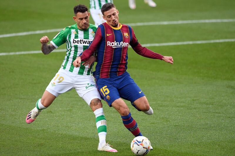 Clement Lenglet – 6. Returning to the side after missing the game against Dynamo Kyiv in the week, he had a tough evening trying to contain Betis’ attackers.  AFP