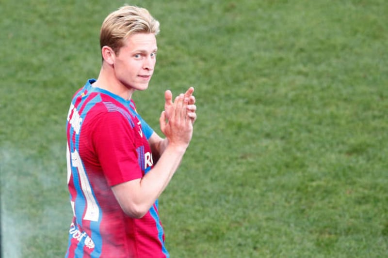 Frenkie de Jong is now the top earner at Barcelona, with a weekly wage of £354,000, according to fcbarcelonalatestnews.com. That's an annual salary of £18,434,000. Getty
