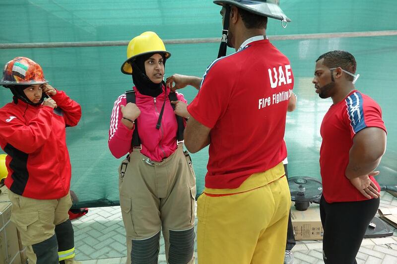 “Yes, it is dangerous – but you save lives. There is nothing more honourable than that,” said First Sgt Al Mansoori, centre.