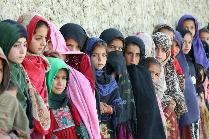 Afghan children attend an educational event organised by Pen Path, a civil society initiative providing education to Afghan children in areas where there is no school, in Kandahar, Afghanistan. All photos by EPA