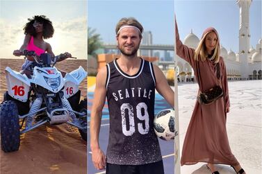 AJ Odudu, Brian Mengel and Leonie Hanne are among the famous faces spotted in the UAE this week. Instagram