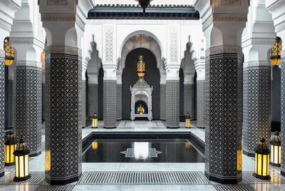 Marisa Berenson has collaborated with Assouline on a book highlighting some of Marrakech's most striking spots, including the Selman hotel, designed by Jacques Garcia. Courtesy Reto Guntli