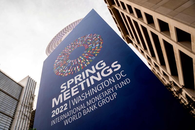 The Spring meetings will take place online from April 18-24. AFP