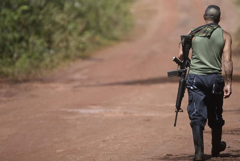 Columbia is heading towards a dangerous new chapter in its decades-long battle with Farc rebels. Raul Arboleda / AFP Photo