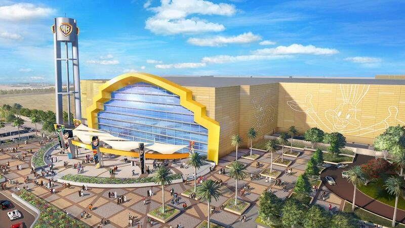 Warner Bros Abu Dhabi will include 29 rides, shows, interactive attractions, shops and restaurants. Courtesy Miral