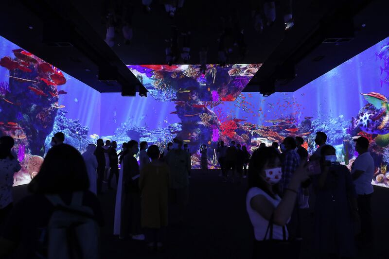 The audio-visual displays are a major feature of the Australia Pavilion in Expo 2020 Dubai