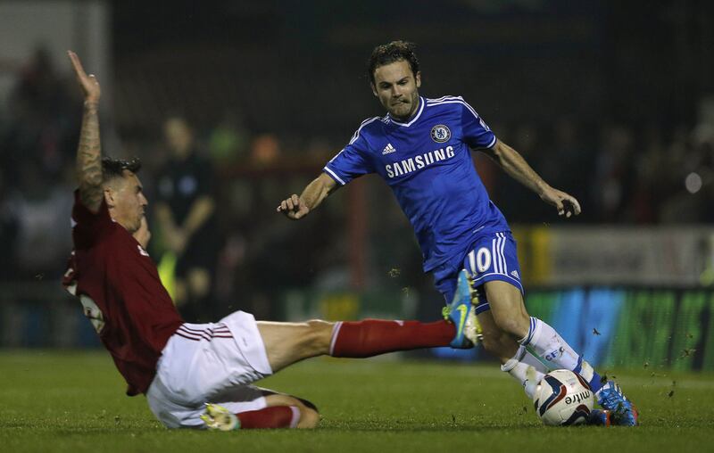 Chelsea's Juan Mata, right. Eddie Keogh / Reuters