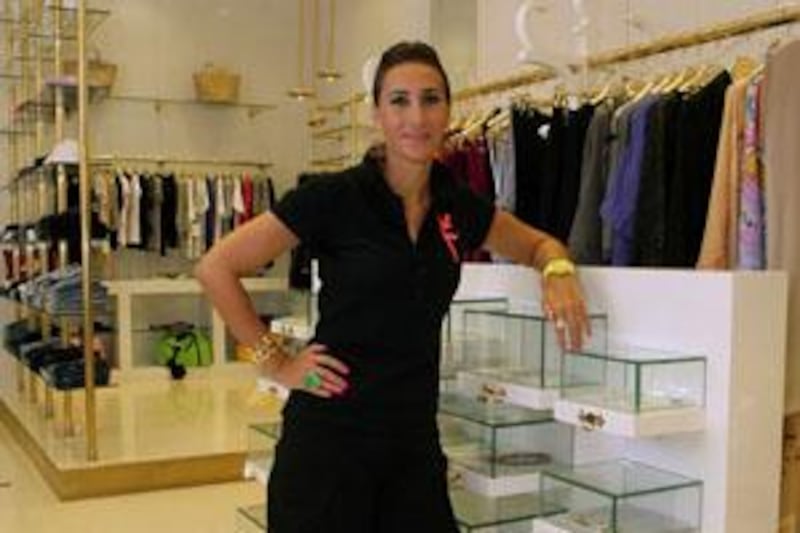 Dubai, 3rd September 2009.  Nadine Kanso (Jewel designer) with her Bil Arabi jewels, at the S*uce boutique.  (Jeffrey E Biteng / The National)   *** Local Caption ***  JB11-Nadine.jpg