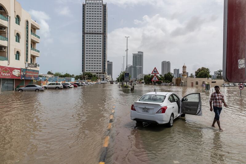 The weather bureau has forecast more rain in the next few days. Antonie Robertson / The National
