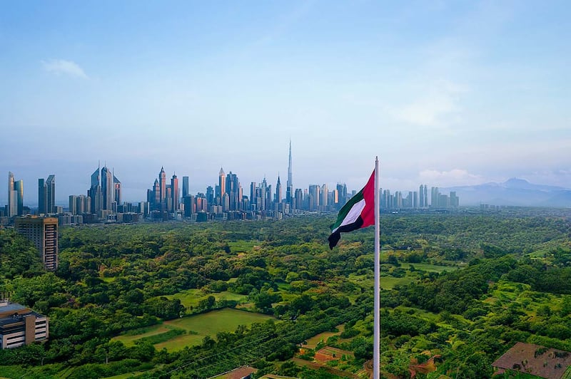 The Dubai skyline.