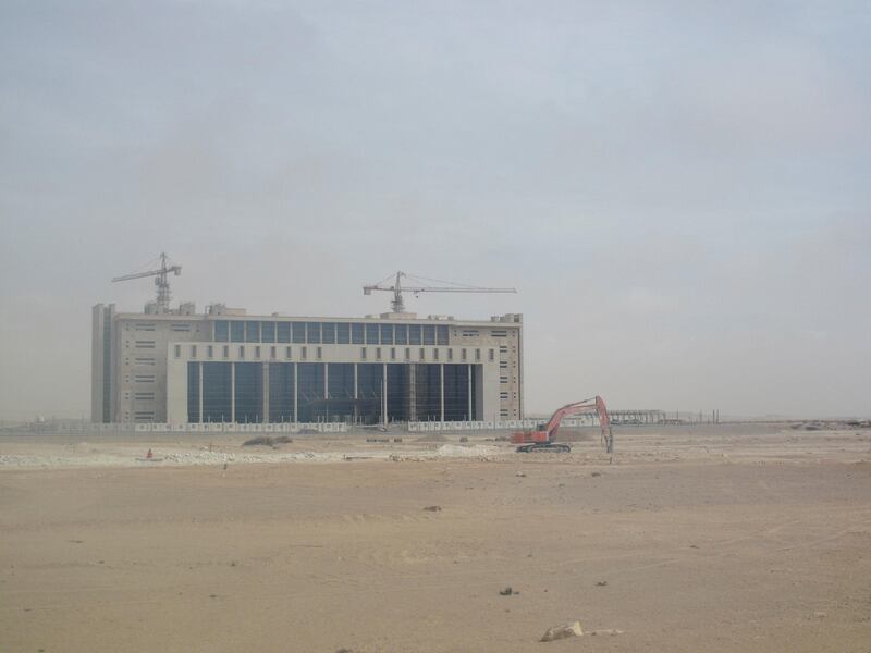 The under-construction headquarters of the Special Economic Zone Authoriity of Duqm, Oman, August 23, 2017. Picture taken August 23, 2017. REUTERS/ Nawied Jabarkhyl