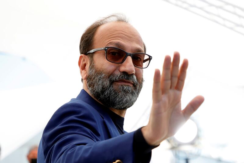 Iranian filmmaker Asghar Farhadi at the 74th Cannes Film Festival on July 14, 2021. Reuters