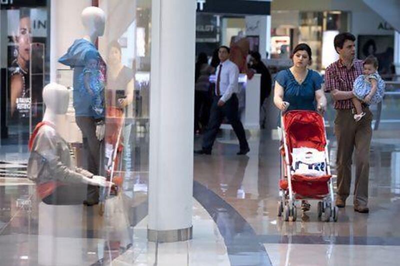 Shoppers go about their business at Wahda Mall in Abu Dhabi. Silvia Razgova / The National